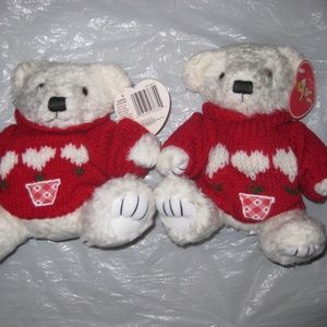 New 2 VALENTINE'S DAY TWIN BEARS, CUPID, NEW WITH TAGS